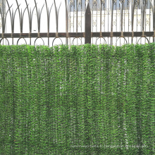 Clôture artificielle verte de jardin décoratif en plastique à vendre
